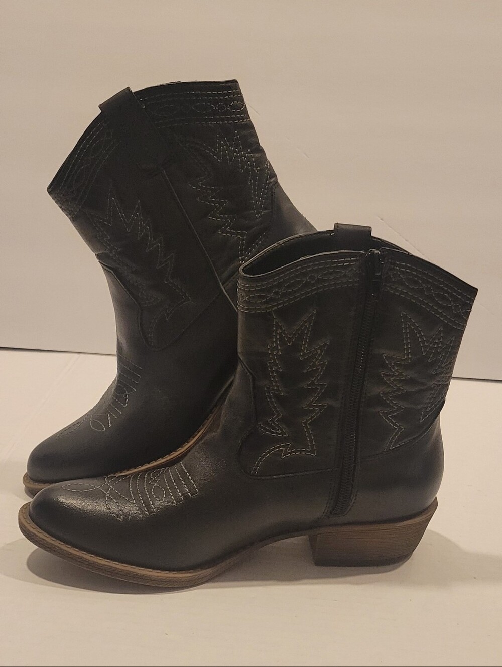 Coconuts By Matisse Womens Pistol Ankle Boots Faux Leather Black Size 6.5